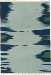 New Handwoven Turkish Kilim Rug - 6' 11" x 9' 10" (83" x 118")