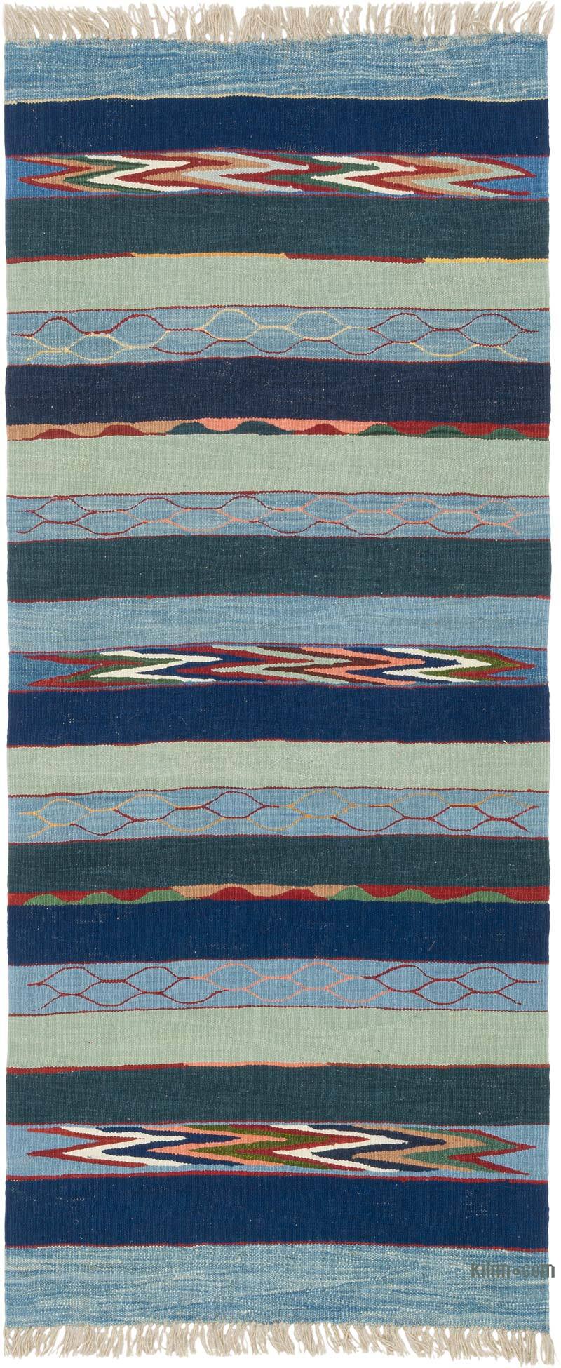 Yeni Kök Boya El Dokuma Yolluk Kilim - 93 cm x 219 cm - K0083523
