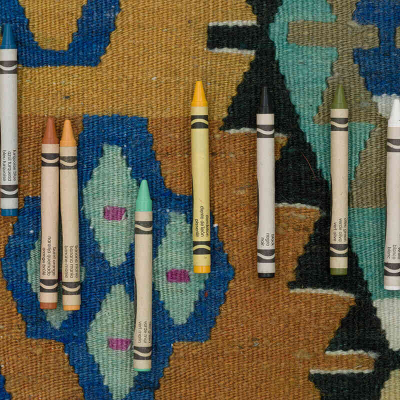 Vintage Denizli Kilim Rug - 5' 7" x 10' 10" (67" x 130") - K0083524