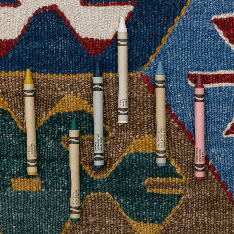 Nueva Alfombra Turca Kilim - 156 cm x 193 cm - K0083528
