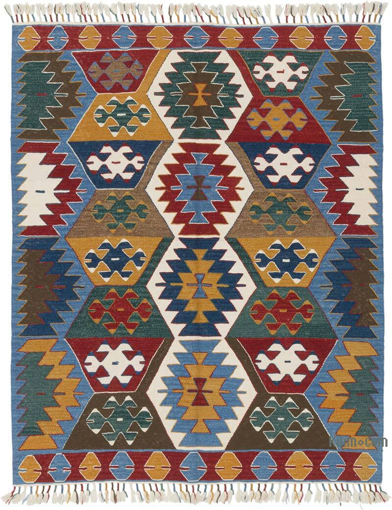 Nueva Alfombra Turca Kilim - 156 cm x 193 cm - K0083528