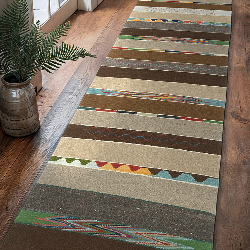Corredor Nueva Alfombra Turca Kilim - 82 cm x 313 cm - K0083529