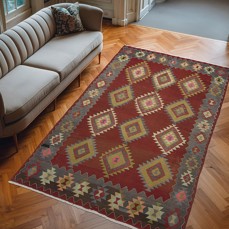 Alfombra Vintage Esme Kilim - 196 cm x 319 cm - K0083533