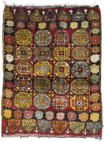 El Dokuma Vintage Halı - 132 cm x 168 cm