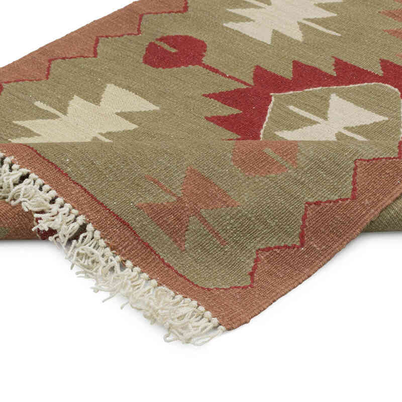 New Handwoven Turkish Kilim Runner - 2' 11" x 11' 5" (35" x 137") - K0083544