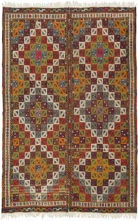 Vintage Anatolian Kilim Rug - 6' 4" x 9' 11" (76" x 119")