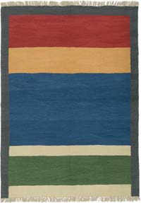 New Handwoven Turkish Kilim Rug - 6' 1" x 8' 4" (73" x 100")