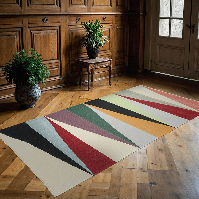 Nueva Alfombra Turca Kilim - 126 cm x 237 cm - K0083548