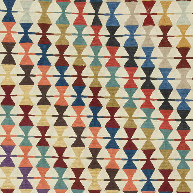 New Handwoven Turkish Kilim Rug - 5' 11" x 8' 8" (71" x 104") - K0083549