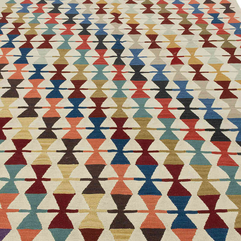 New Handwoven Turkish Kilim Rug - 5' 11" x 8' 8" (71" x 104") - K0083549
