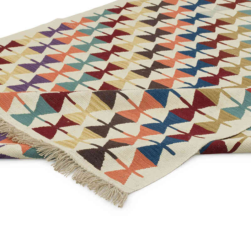 New Handwoven Turkish Kilim Rug - 5' 11" x 8' 8" (71" x 104") - K0083549