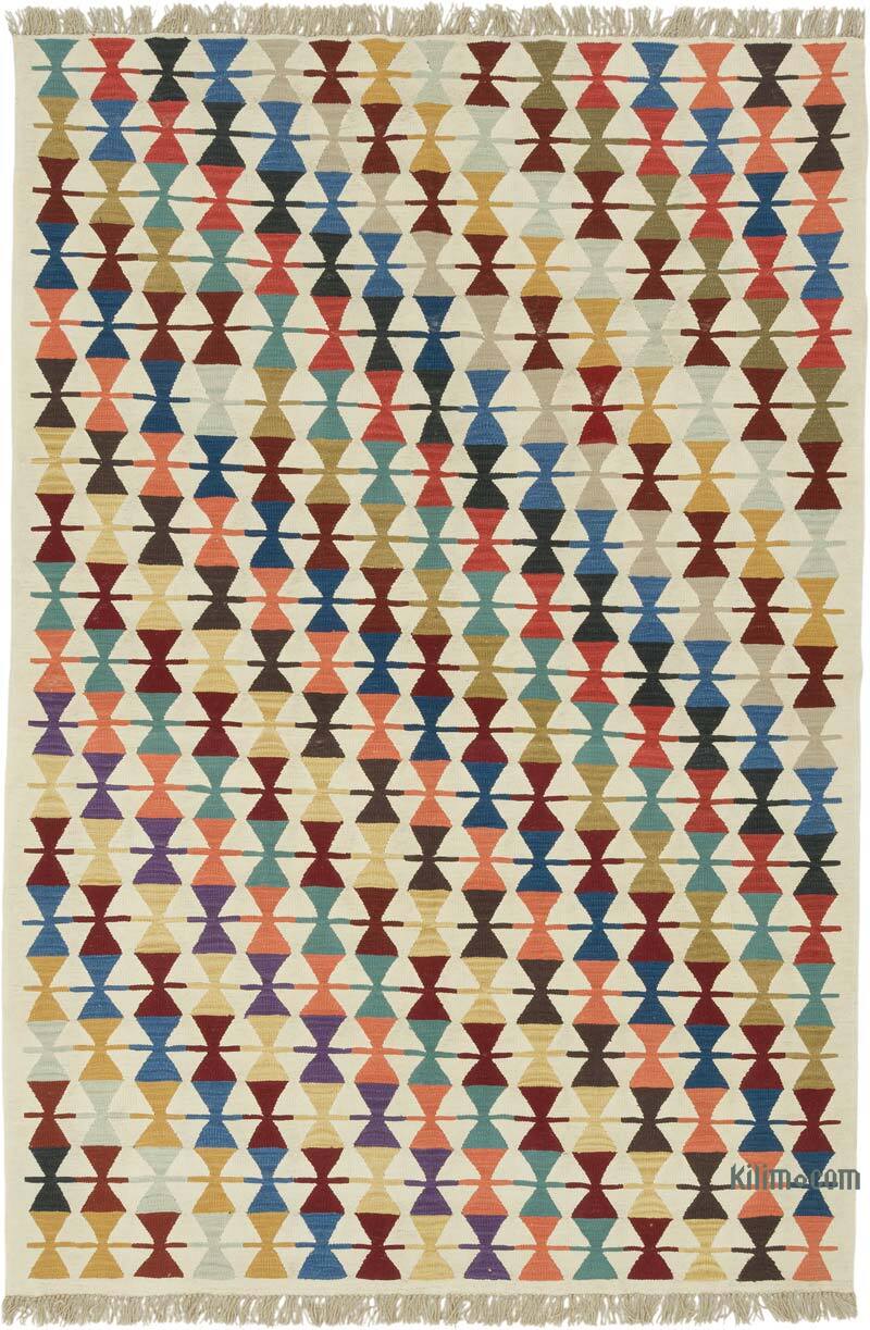 New Handwoven Turkish Kilim Rug - 5' 11" x 8' 8" (71" x 104") - K0083549