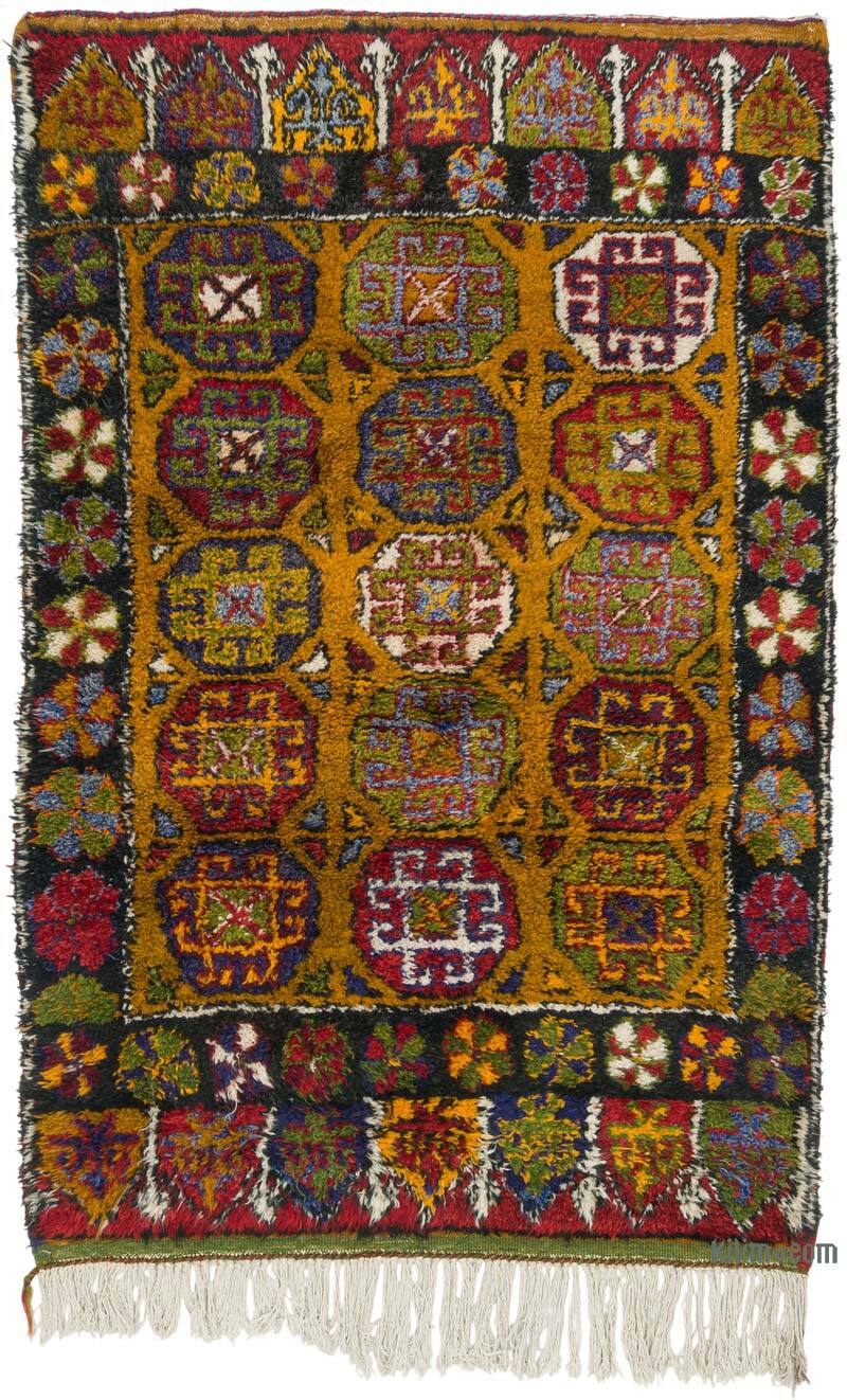 El Dokuma Vintage Halı - 138 cm x 204 cm - K0083551