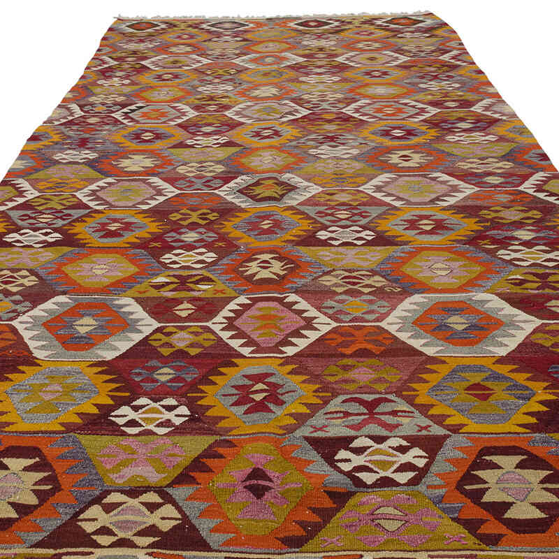 Vintage Tavas Kilim Rug - 6' 1" x 13' 4" (73" x 160") - K0083552