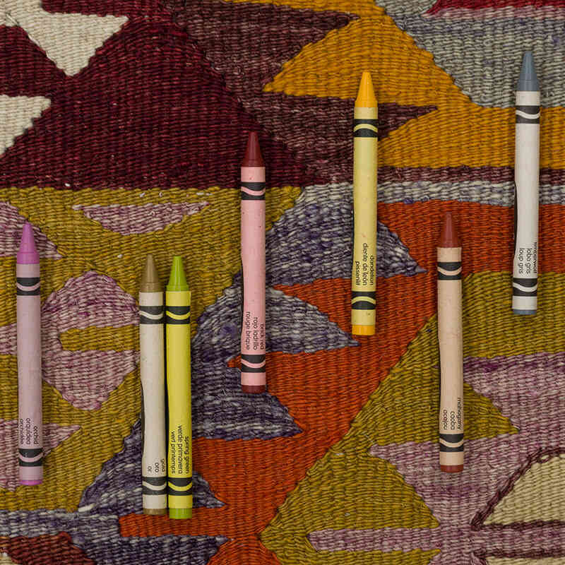 Vintage Tavas Kilim Rug - 6' 1" x 13' 4" (73" x 160") - K0083552