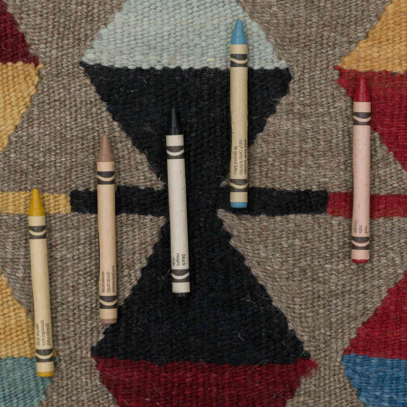 New Handwoven Turkish Kilim Rug - 5'  x 7' 1" (60" x 85") - K0083553