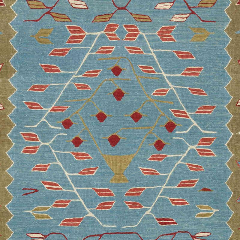New Handwoven Turkish Kilim Rug - 5' 4" x 6' 10" (64" x 82") - K0083554