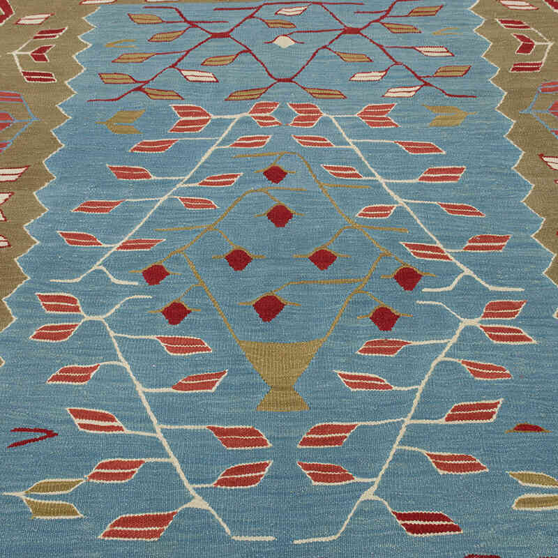 New Handwoven Turkish Kilim Rug - 5' 4" x 6' 10" (64" x 82") - K0083554