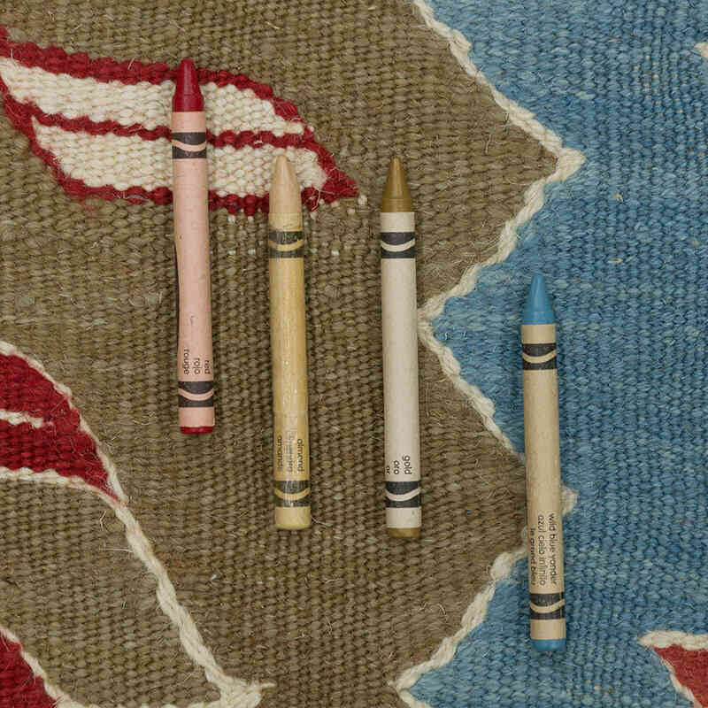 New Handwoven Turkish Kilim Rug - 5' 4" x 6' 10" (64" x 82") - K0083554