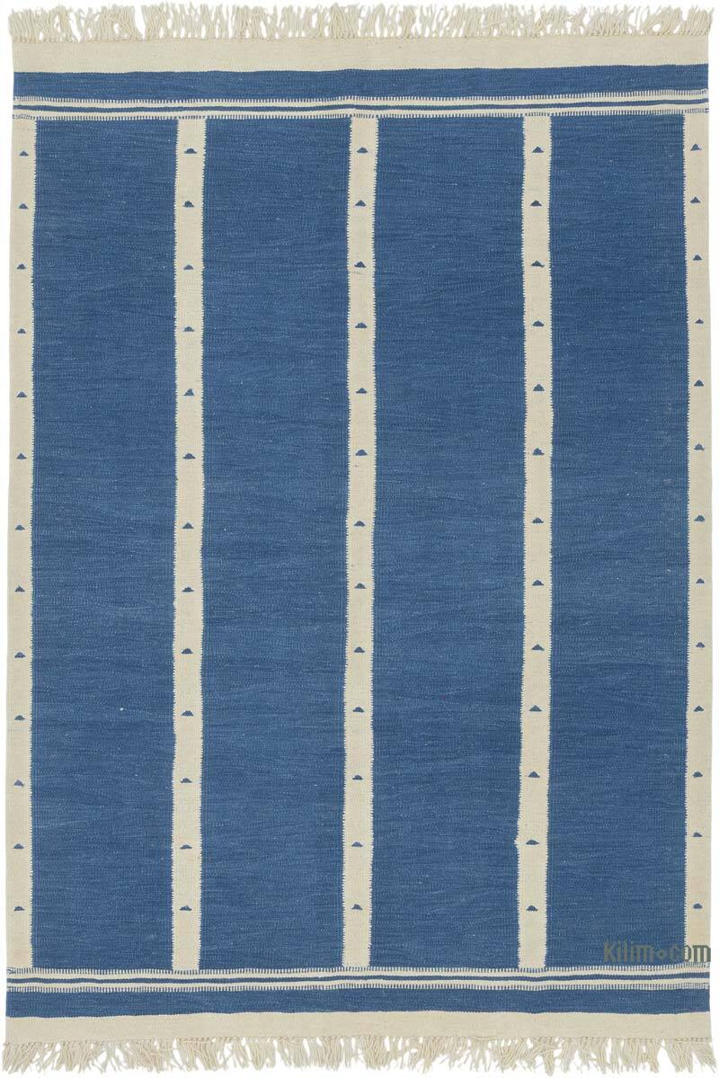 New Handwoven Turkish Kilim Rug - 5'  x 7' 1" (60" x 85") - K0083555