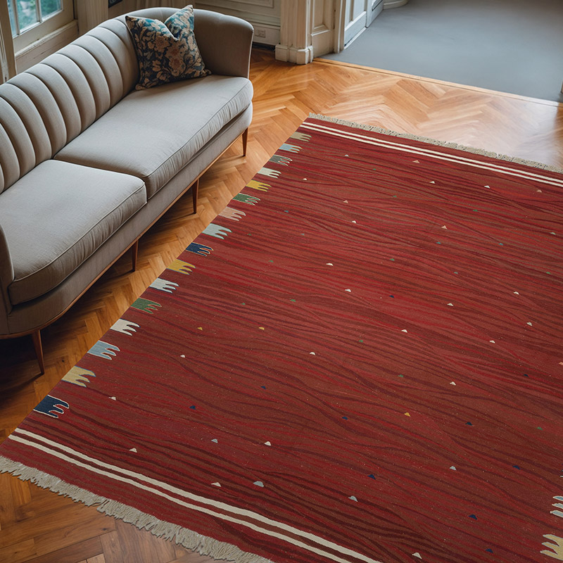 Nueva Alfombra Turca Kilim - 250 cm x 302 cm - K0083558