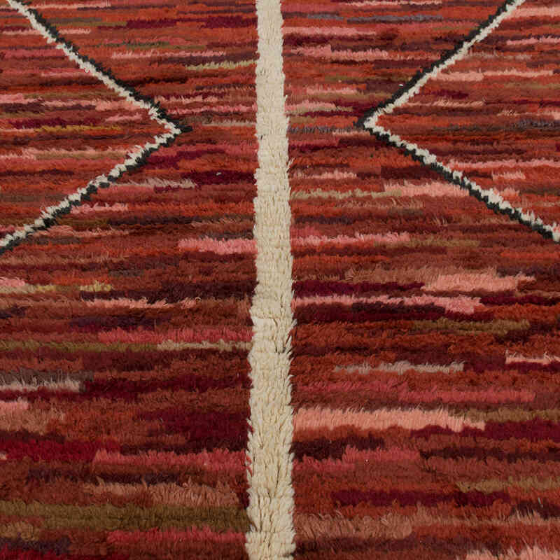 New Moroccan Style Hand-Knotted Tulu Rug - 7' 10" x 10' 4" (94" x 124") - K0083560