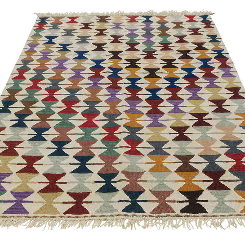 Nueva Alfombra Turca Kilim - 124 cm x 190 cm - K0083561