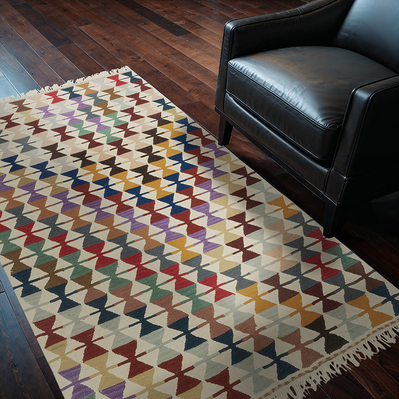 Nueva Alfombra Turca Kilim - 124 cm x 190 cm - K0083561