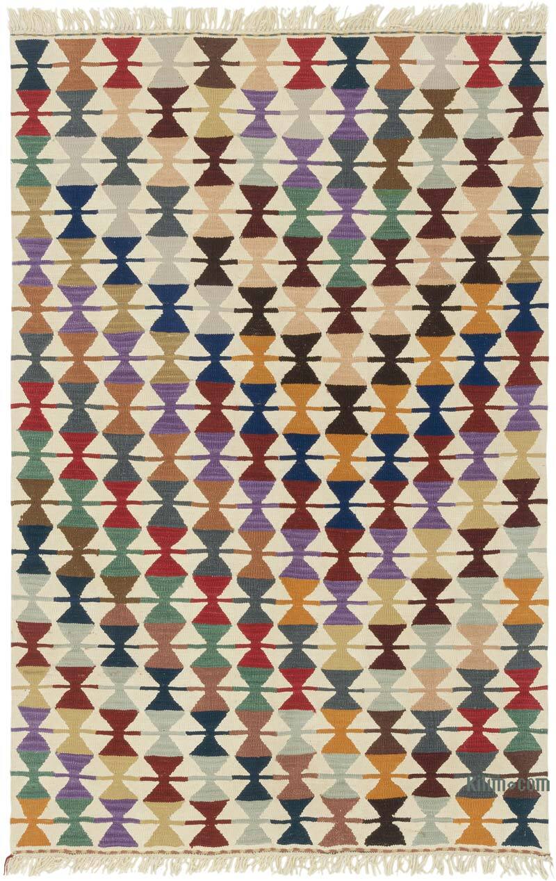 Nueva Alfombra Turca Kilim - 124 cm x 190 cm - K0083561