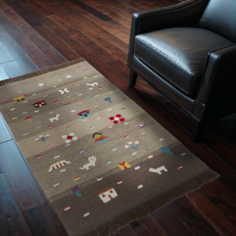 New Handwoven Turkish Kilim Rug - 3' 1" x 5' 1" (37" x 61") - K0083562