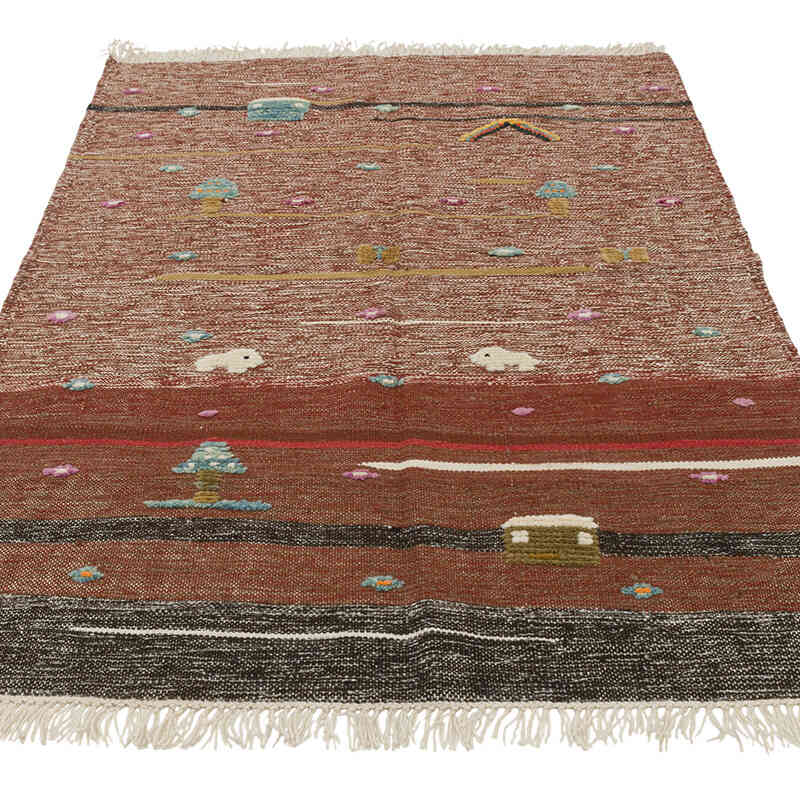Nueva Alfombra Turca Kilim - 112 cm x 160 cm - K0083563