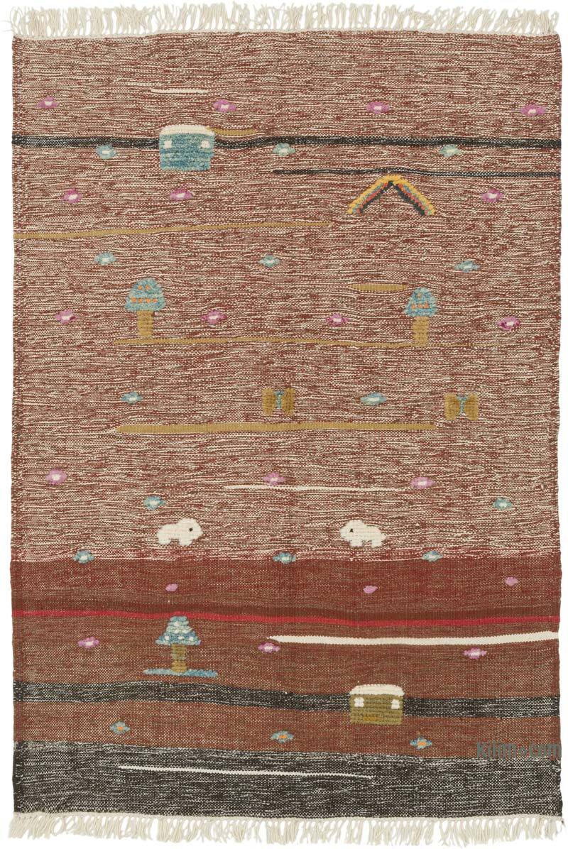 Nueva Alfombra Turca Kilim - 112 cm x 160 cm - K0083563