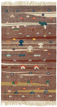 New Handwoven Turkish Kilim Rug - 3' 1" x 5' 4" (37" x 64")