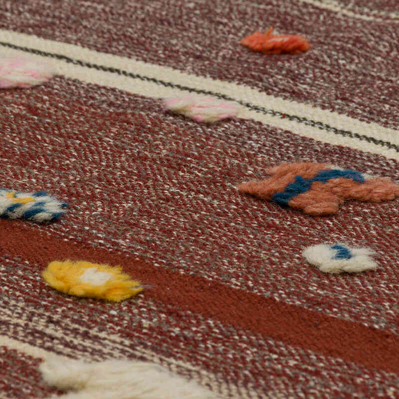 New Handwoven Turkish Kilim Rug - 3' 1" x 5' 4" (37" x 64") - K0083564