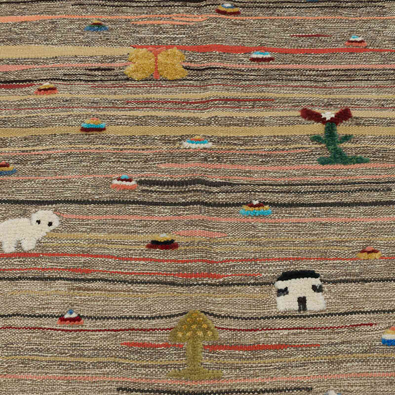 New Handwoven Turkish Kilim Rug - 3' 4" x 4' 2" (40" x 50") - K0083565
