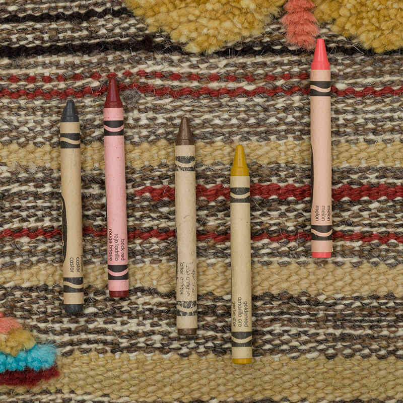 New Handwoven Turkish Kilim Rug - 3' 4" x 4' 2" (40" x 50") - K0083565