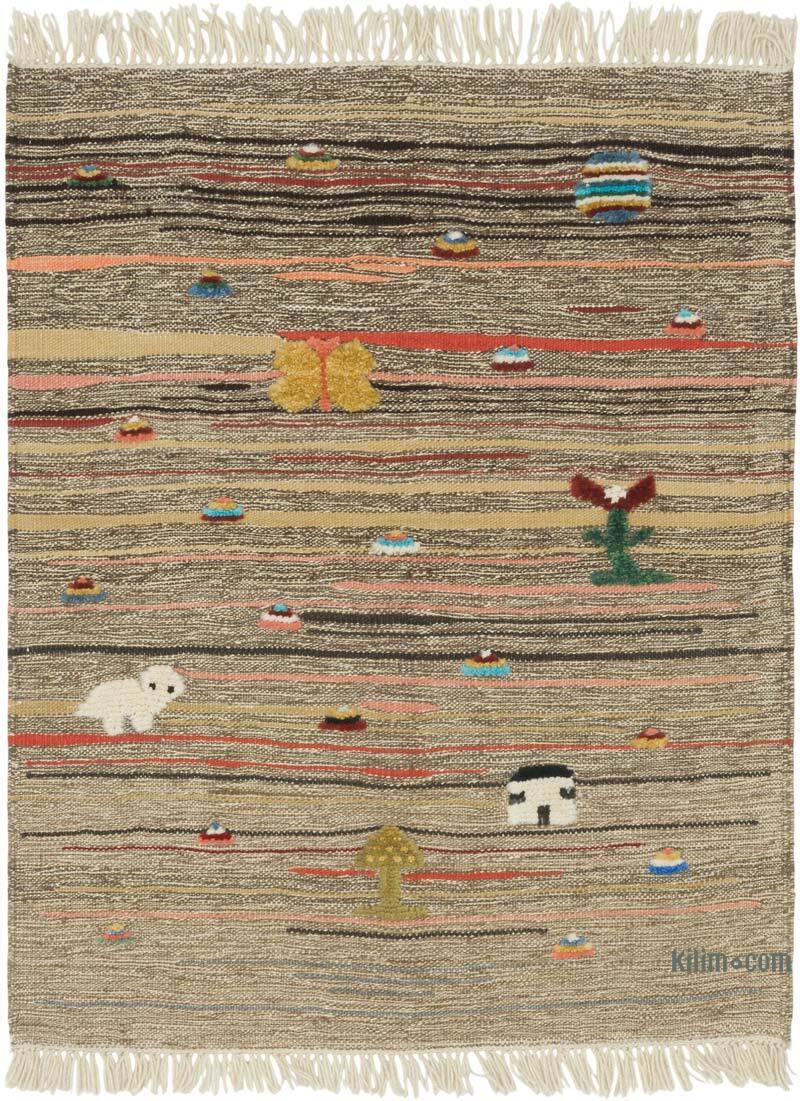 New Handwoven Turkish Kilim Rug - 3' 4" x 4' 2" (40" x 50") - K0083565