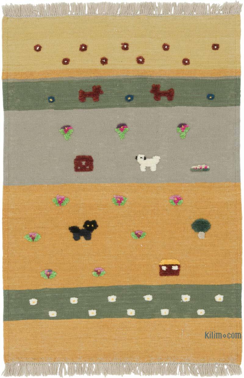Yeni Kök Boya El Dokuma Kilim - 92 cm x 134 cm - K0083568