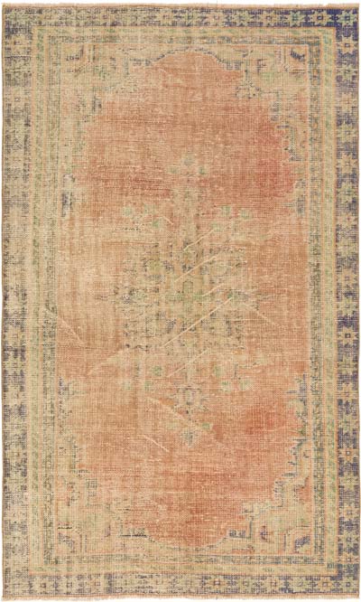 Vintage Turkish Hand-Knotted Rug - 5' 2" x 8' 6" (62" x 102")
