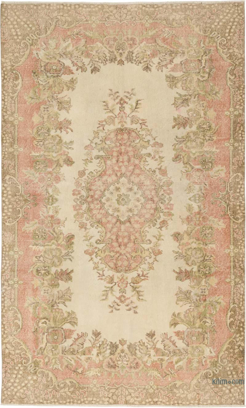 Alfombra Vintage Turca Anudada a Mano - 170 cm x 283 cm - K0083573