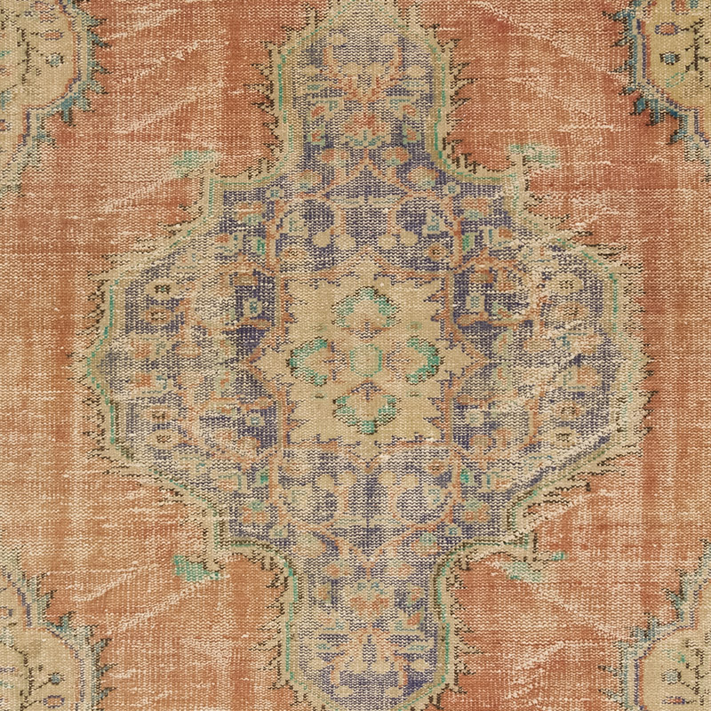 Alfombra Vintage Turca Anudada a Mano - 191 cm x 291 cm - K0083574