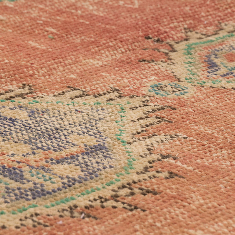 Alfombra Vintage Turca Anudada a Mano - 191 cm x 291 cm - K0083574