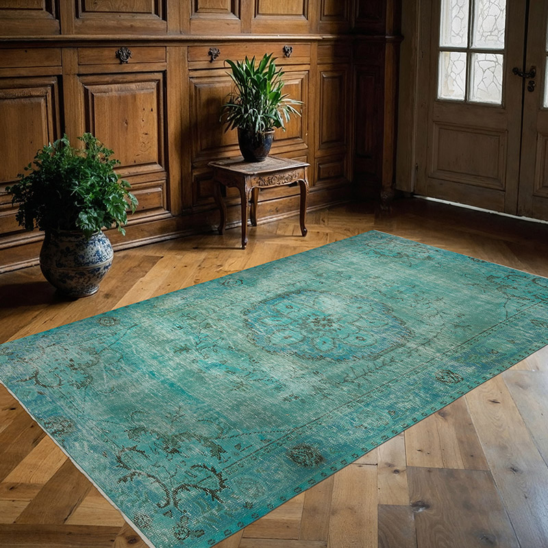 Alfombra Turca Vintage Sobre-teñida - 168 cm x 269 cm - K0083575