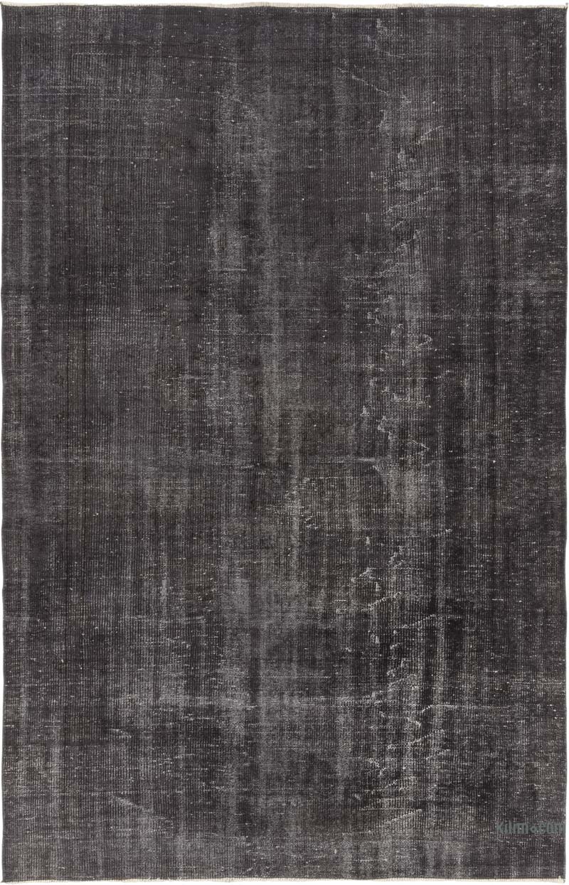 Over-dyed Vintage Hand-Knotted Turkish Rug - 5' 10" x 9'  (70" x 108") - K0083576
