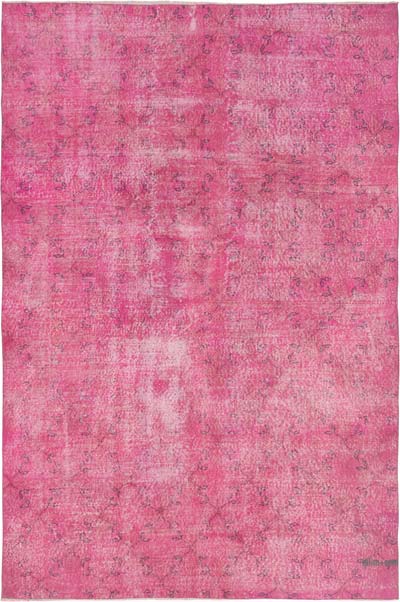 Alfombra Turca Vintage Sobre-teñida - 200 cm x 302 cm