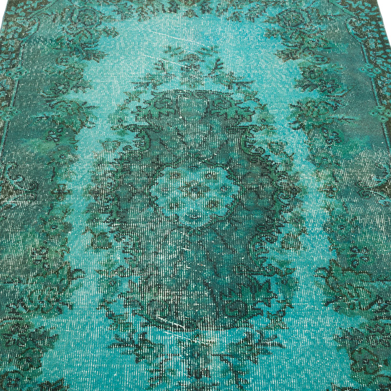 Over-dyed Vintage Hand-Knotted Turkish Rug - 3' 11" x 6' 8" (47" x 80") - K0083581