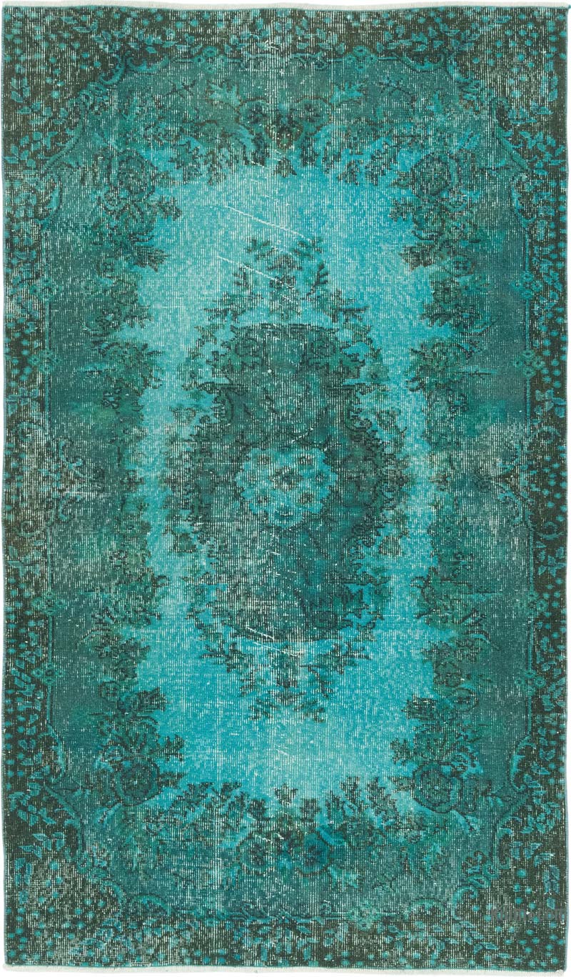Over-dyed Vintage Hand-Knotted Turkish Rug - 3' 11" x 6' 8" (47" x 80") - K0083581