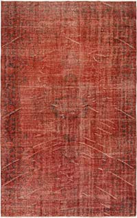 Alfombra Turca Vintage Sobre-teñida - 176 cm x 281 cm