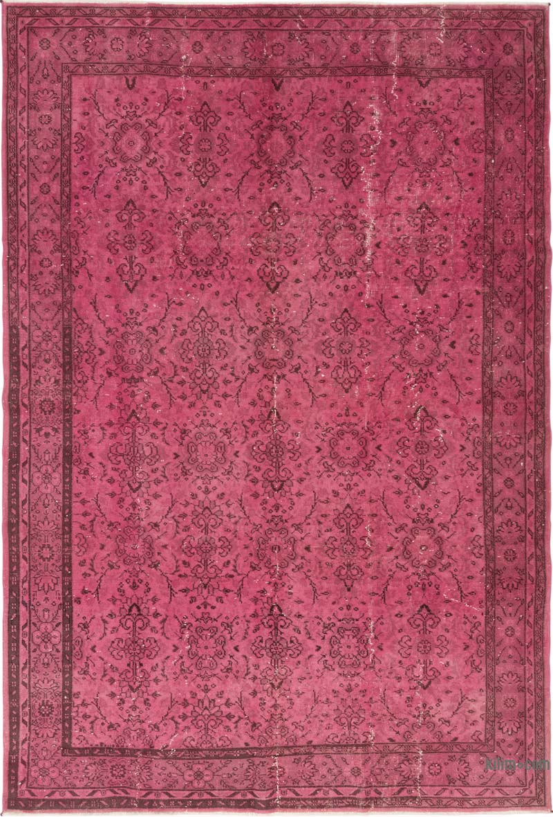 Alfombra Turca Vintage Sobre-teñida - 206 cm x 306 cm - K0083583