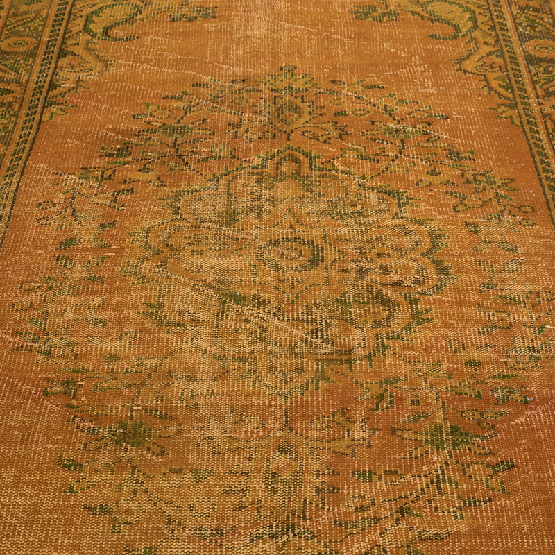 Over-dyed Vintage Hand-Knotted Turkish Rug - 5' 3" x 8' 8" (63" x 104") - K0083586